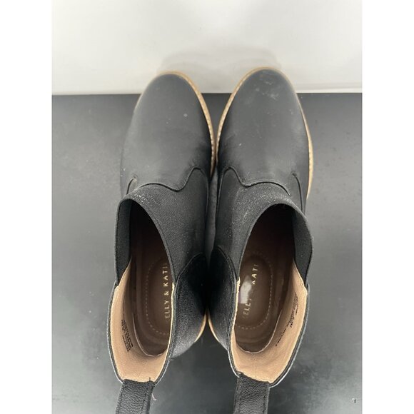 Kelly & Kate Benlela Booties size 6.5 Black Leather - Picture 5 of 7